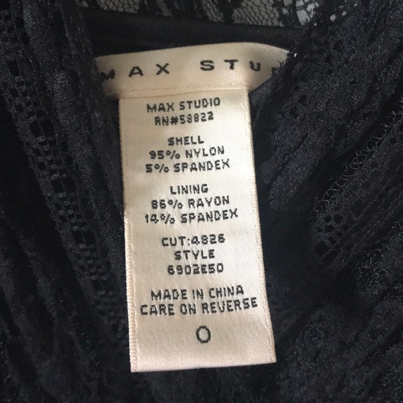 😺EUC. MAX STUDIO sz 0. FRILLY LINED V neck DRESS - Picture 3 of 4